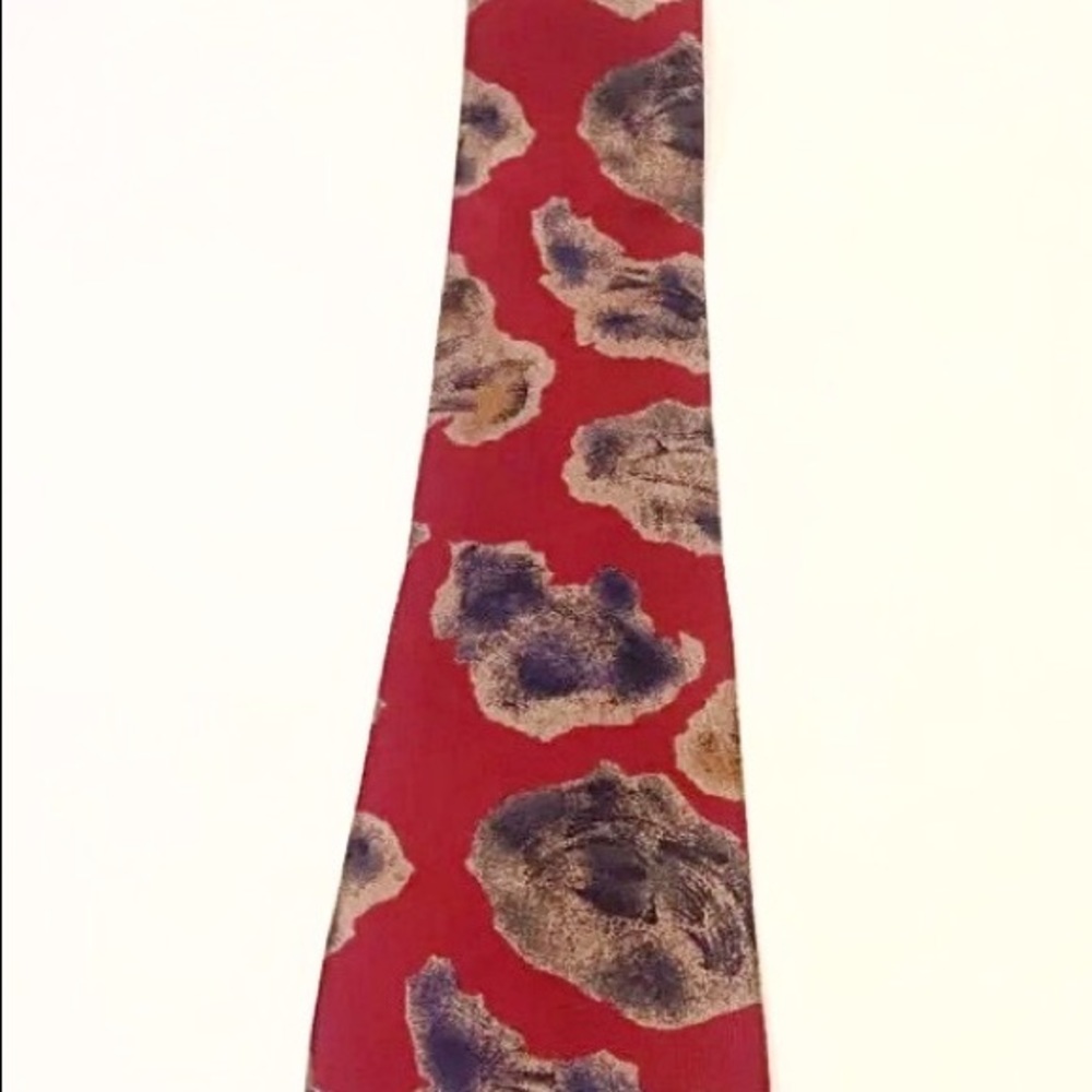 Stafford Red & Gray Men's Necktie - Picture 3 of 5
